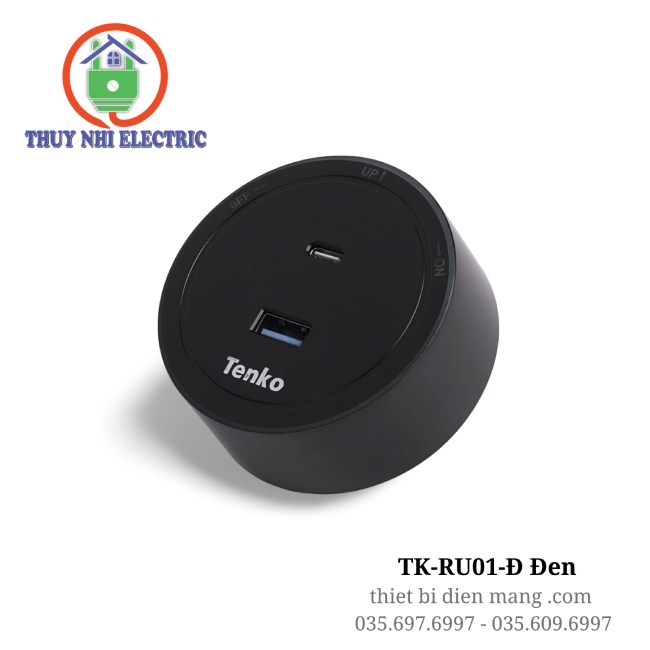 Ổ Cắm USB Sạc Cho Thanh Ray Tenko TK-RU01-Đ