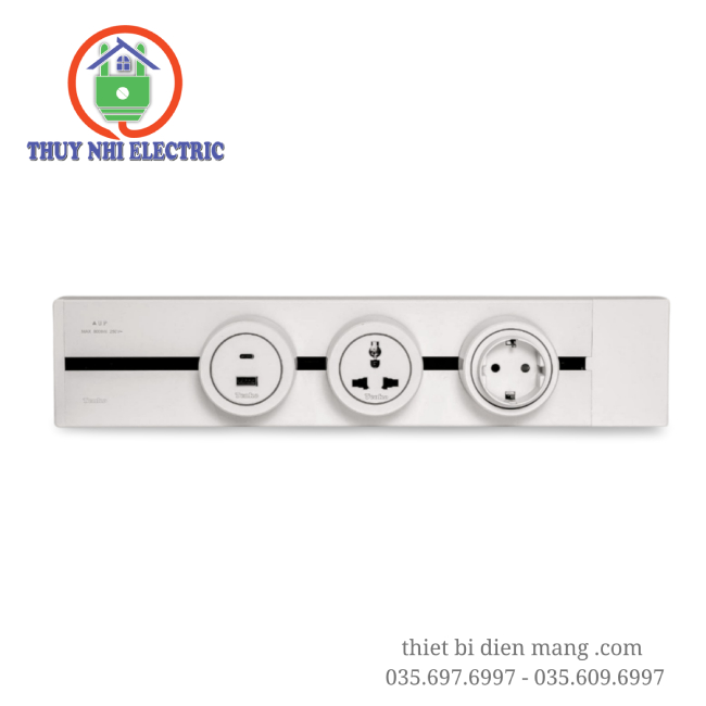 Ổ Cắm USB Type A và C Cho Thanh Ray Tenko TK-RU01-T