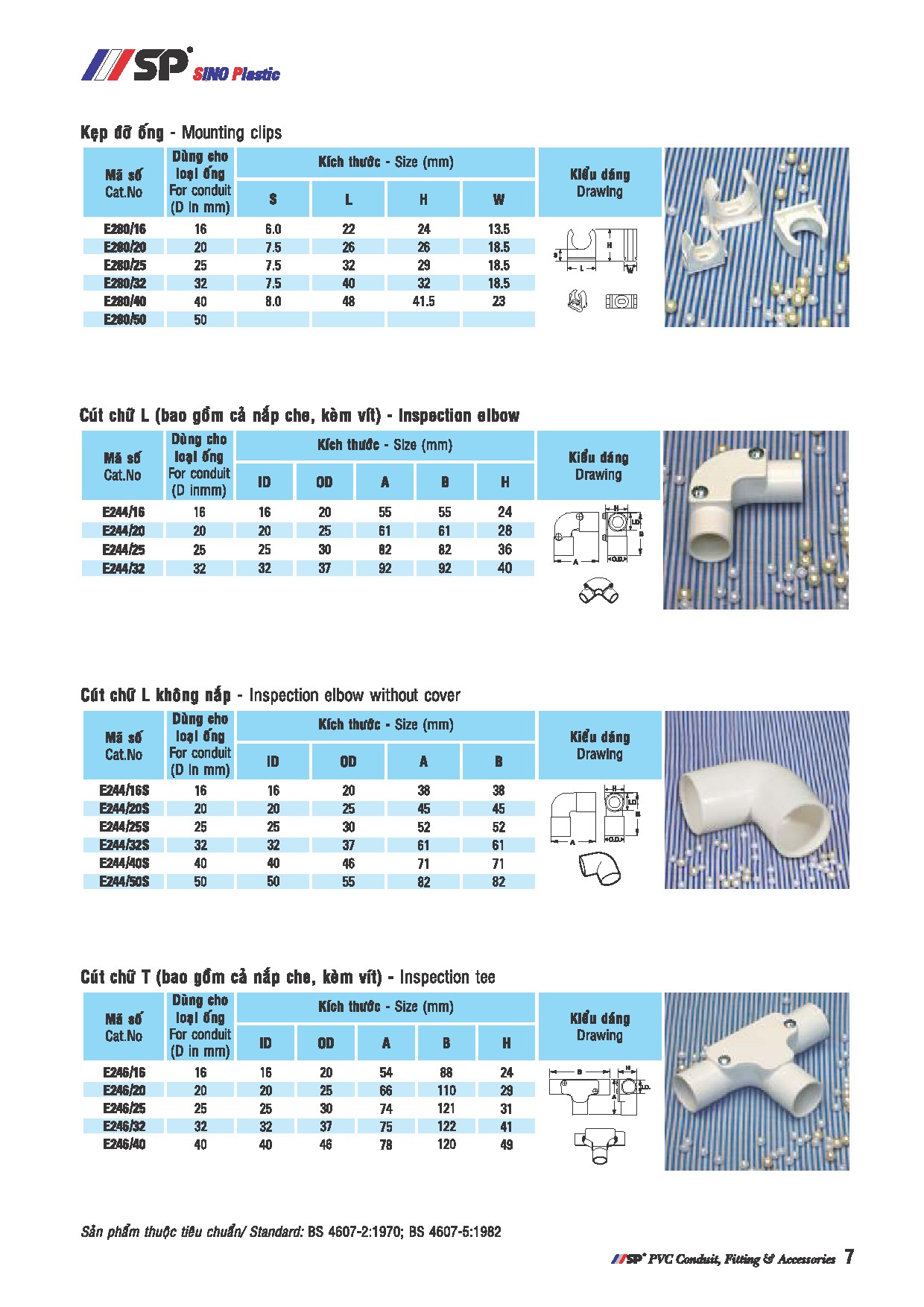 Phụ kiện ống nhựa luồn dây điện Sino