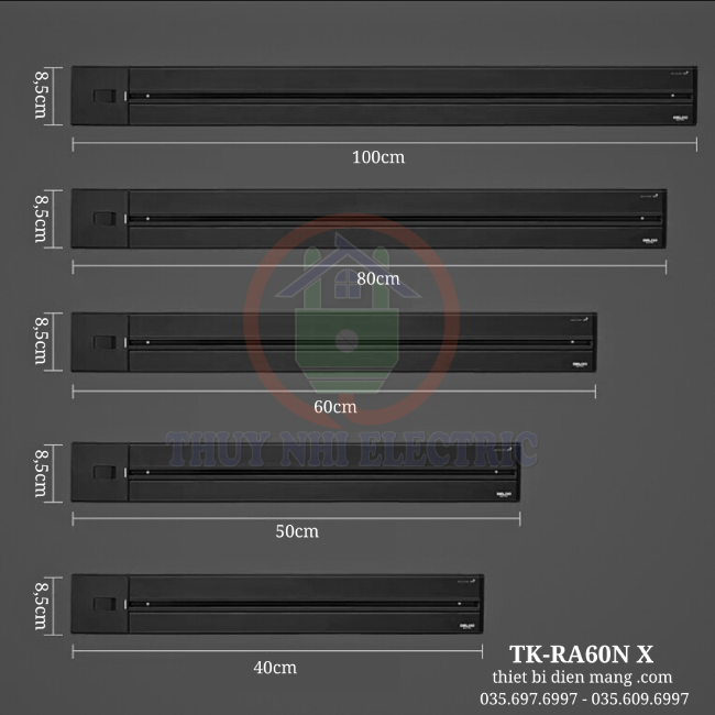 Thanh Ray Nổi 60 cm Tenko TK-RA60N X - Màu Xám