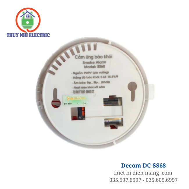 Thiết bị cảm biến Khói Decom - Thiết bị báo khói