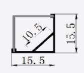 Đèn LED nhôm định hình góc PF-U-1616