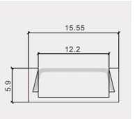 Nhôm định hình đèn LED PF-U-166