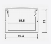 Thanh LED nhôm trang trí PF-U-1913
