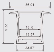 Đèn LED thanh nhôm PF-T-3628