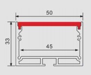 Thanh LED nhôm trang trí PF-U-5033