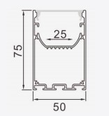 Nhôm định hình đèn LED PF-U-7550