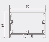 Đèn LED định hình PF-U-5035 lắp nổi