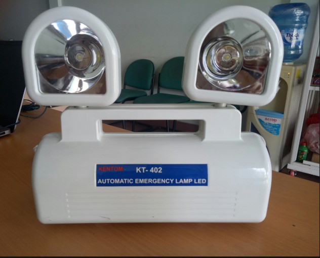 Đèn sạc chiếu sáng khẩn cấp 2 mắt Kentom KT-402