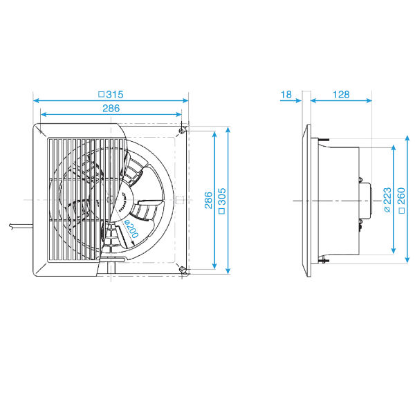 Quạt hút âm trần không dùng ống dẫn Panasonic FV-20CUT1