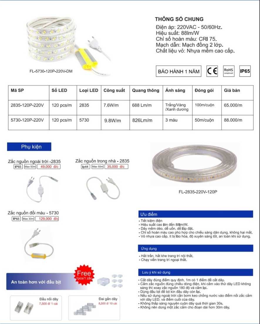 led-day-ngoai-troi-boc-nhua-kosoom-2835-sieu-sang