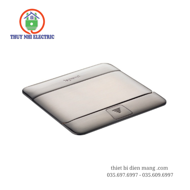 Ổ cắm âm sàn legrand mặt nhôm 054015