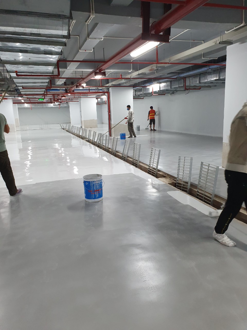 Thi công tầng hầm chung cư