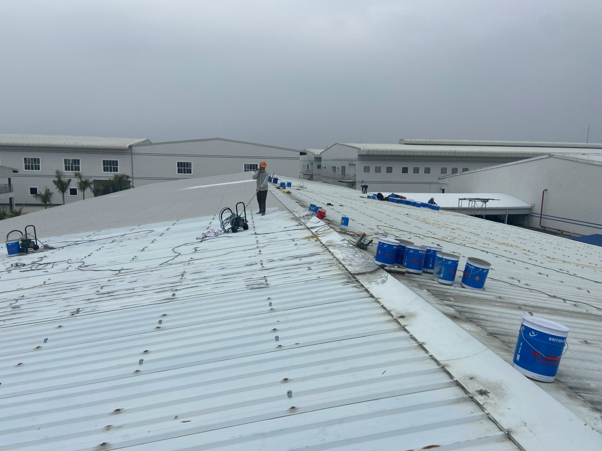 Dự án thi công sơn Epoxy và sửa mái tôn