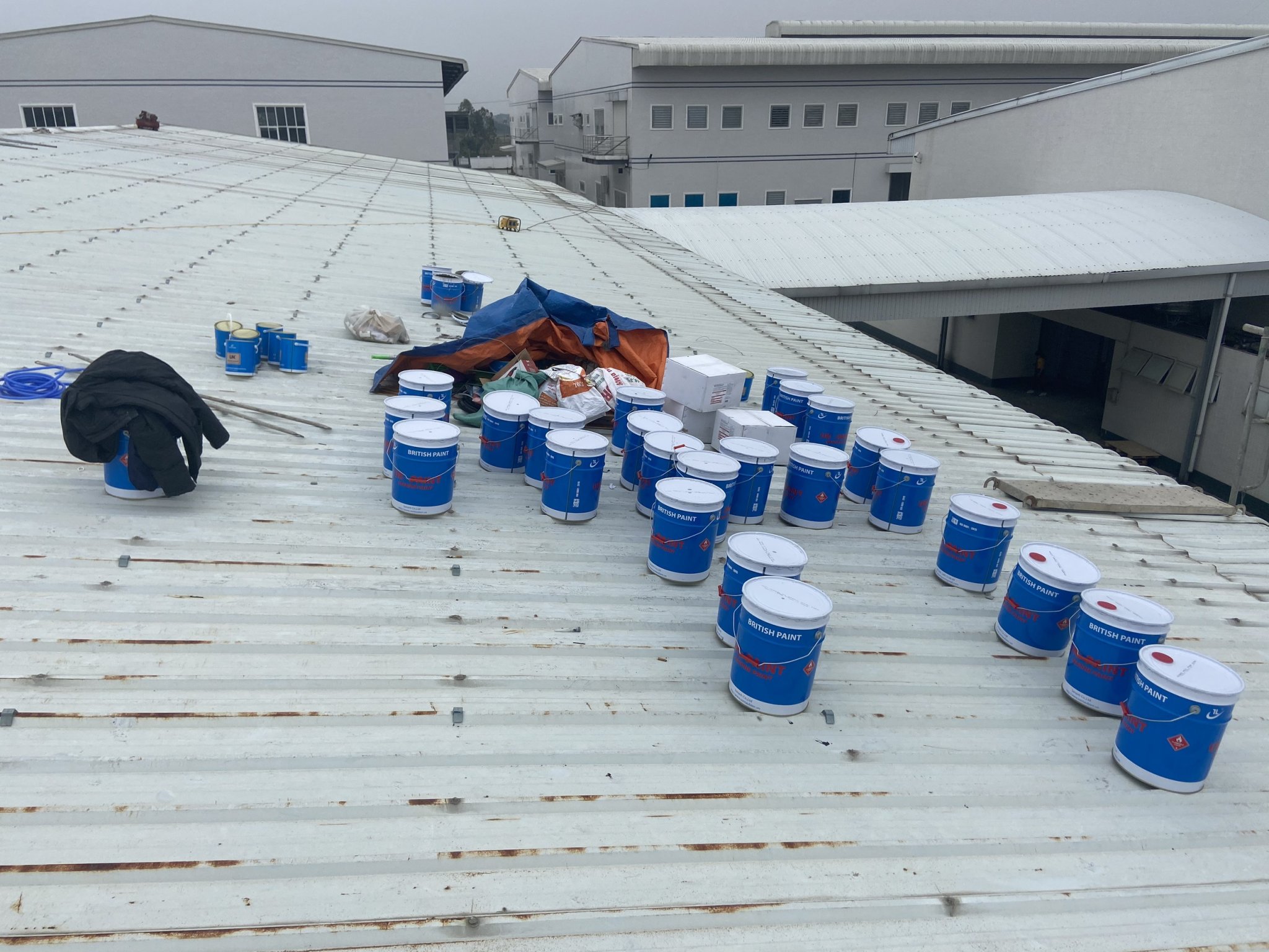 Dự án thi công sơn Epoxy và sửa mái tôn