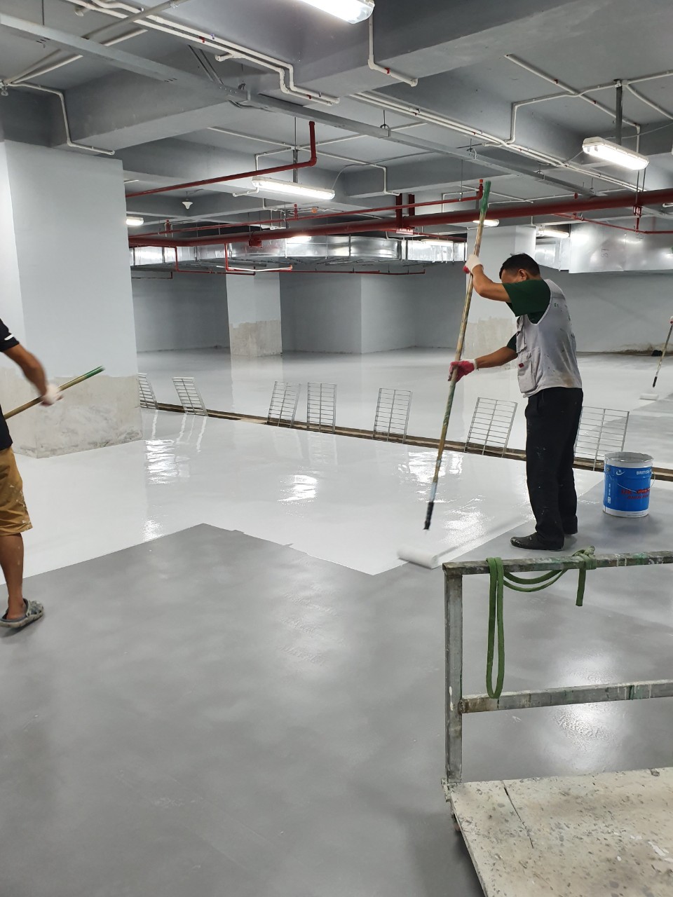 Thi công tầng hầm chung cư