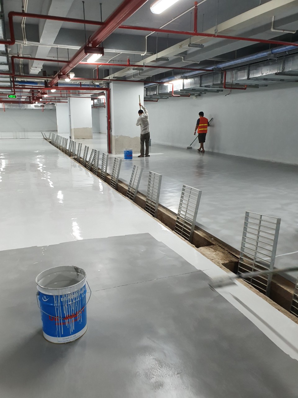 Thi công tầng hầm chung cư