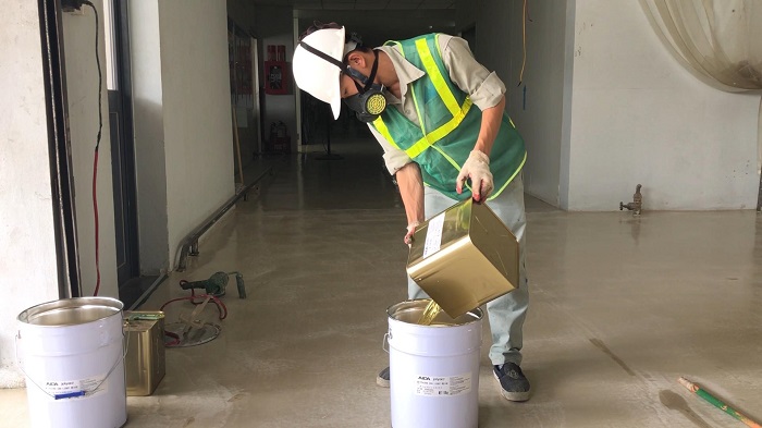 Pha sơn Epoxy đúng cách