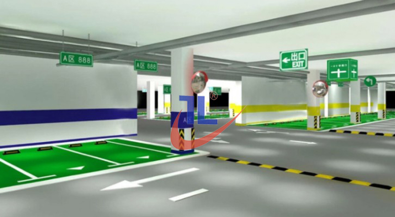 Tầng hầm là nơi rất cần các vạch sơn giao thông