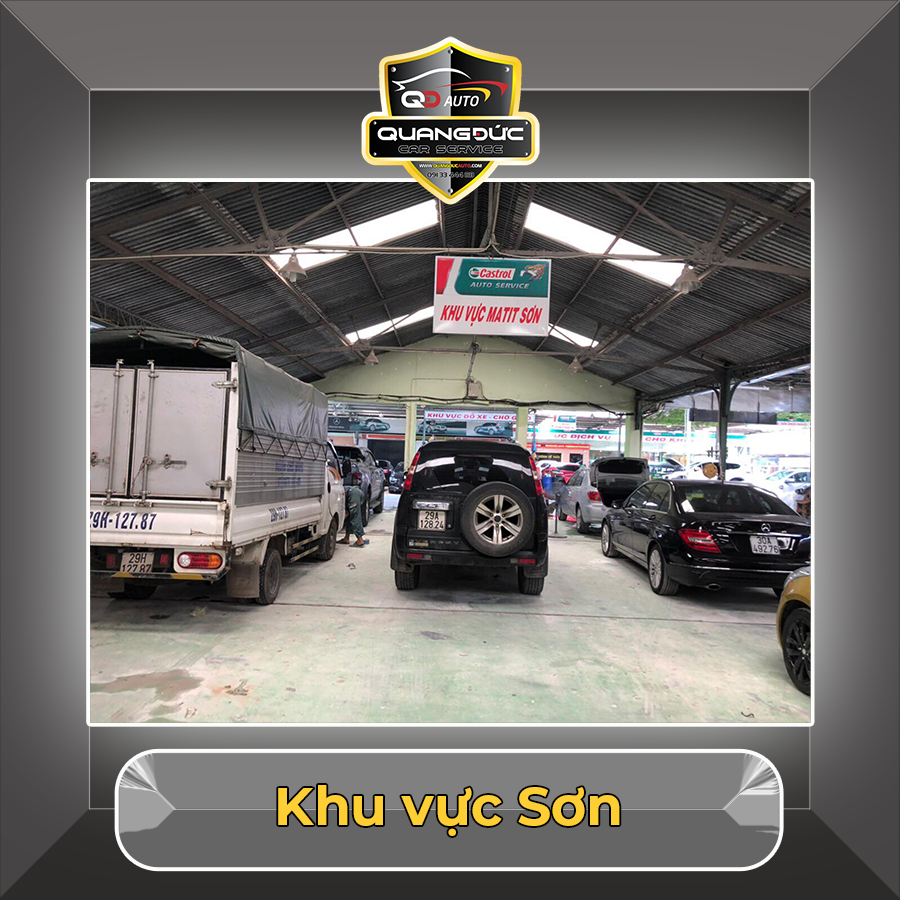 Các khu vực sửa chữa xe ô tô tại Quang Đức