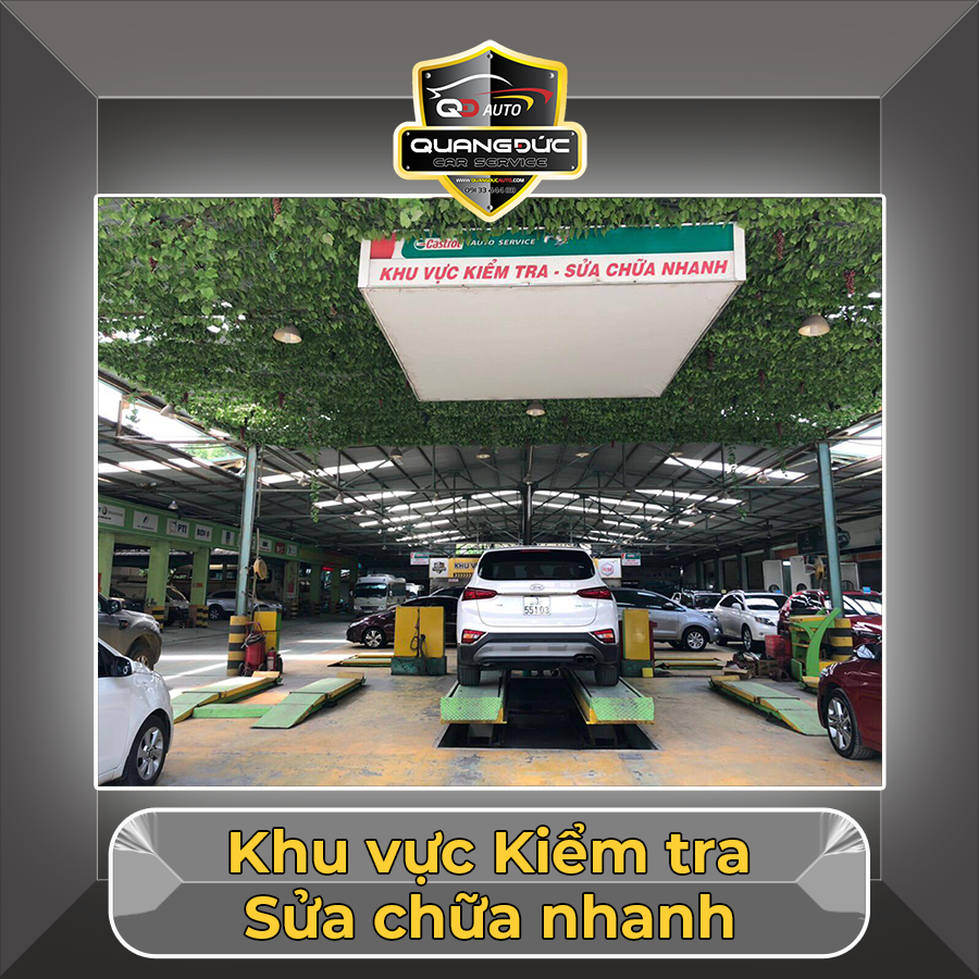 các khu vực sửa chữa xe ô tô tại Quang Đức