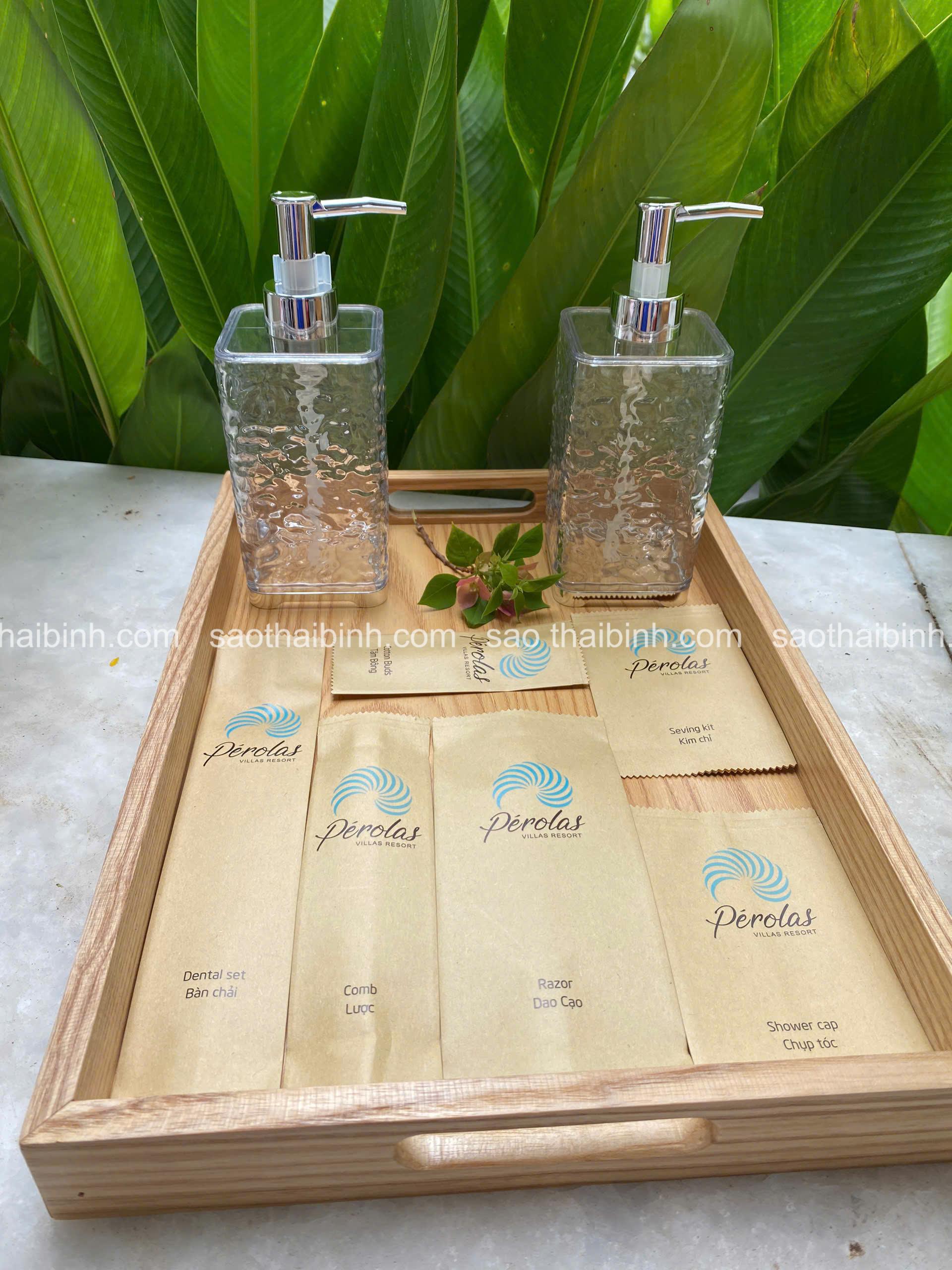 bộ amenities giấy kraft 1