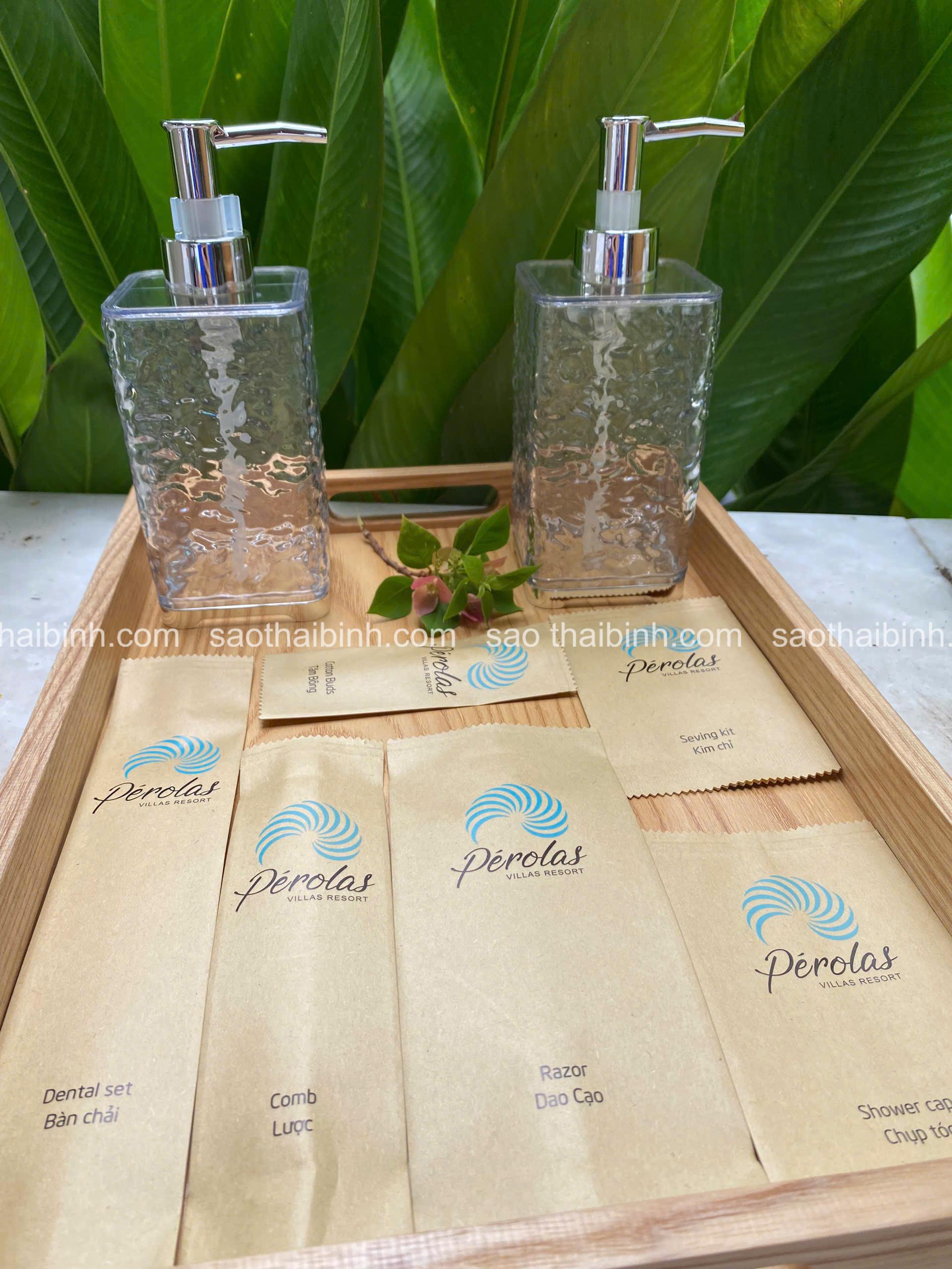 bộ amenities giấy kraft