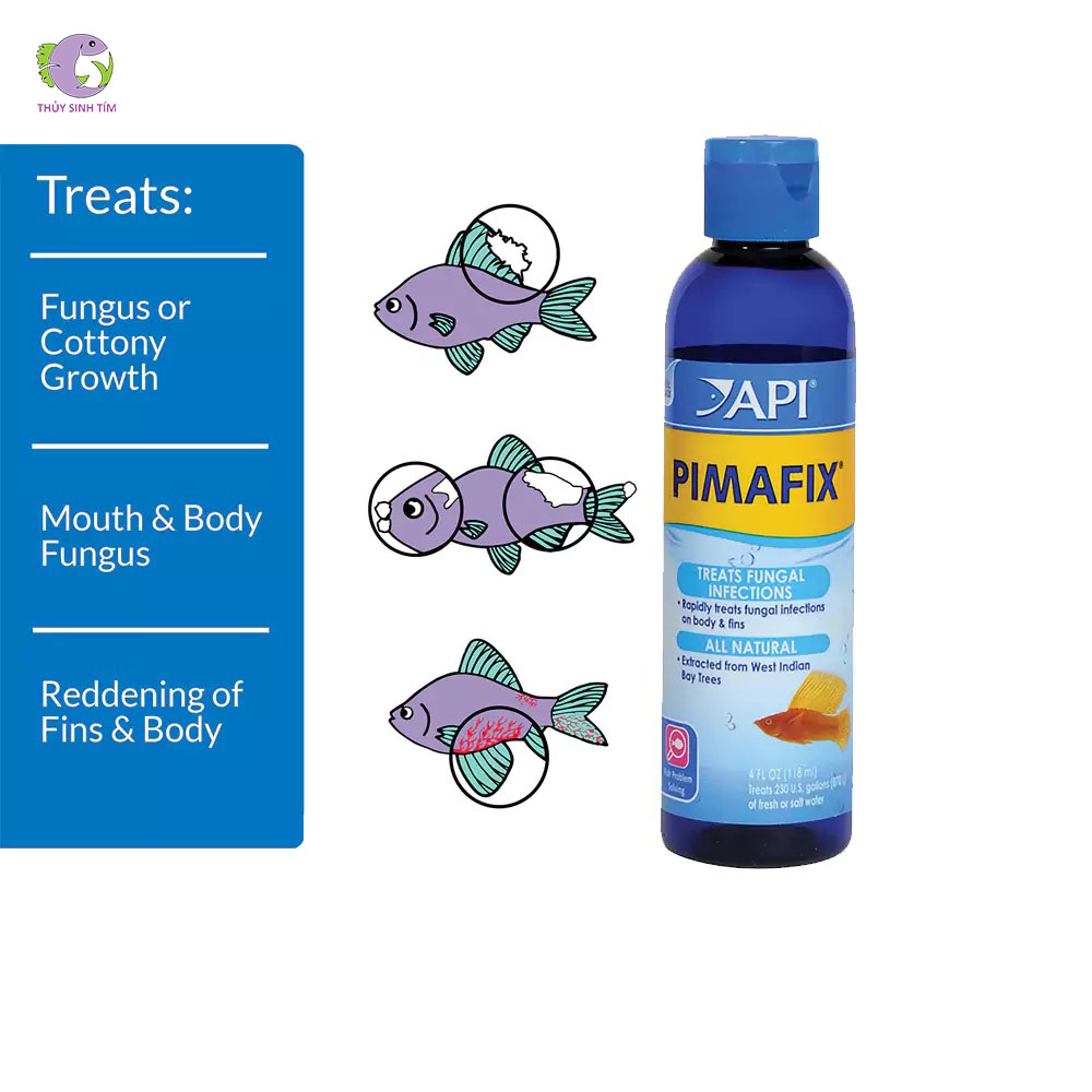 API Pimafix 473 ml – Chữa bệnh nấm cá, mốc cá tép, ký sinh trùng-2