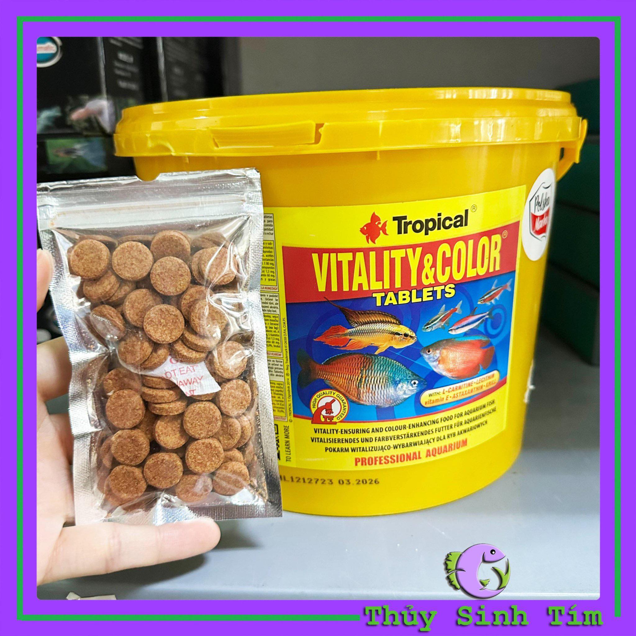 Thức Ăn Viên Dán TROPICAL Vitility Color - 2