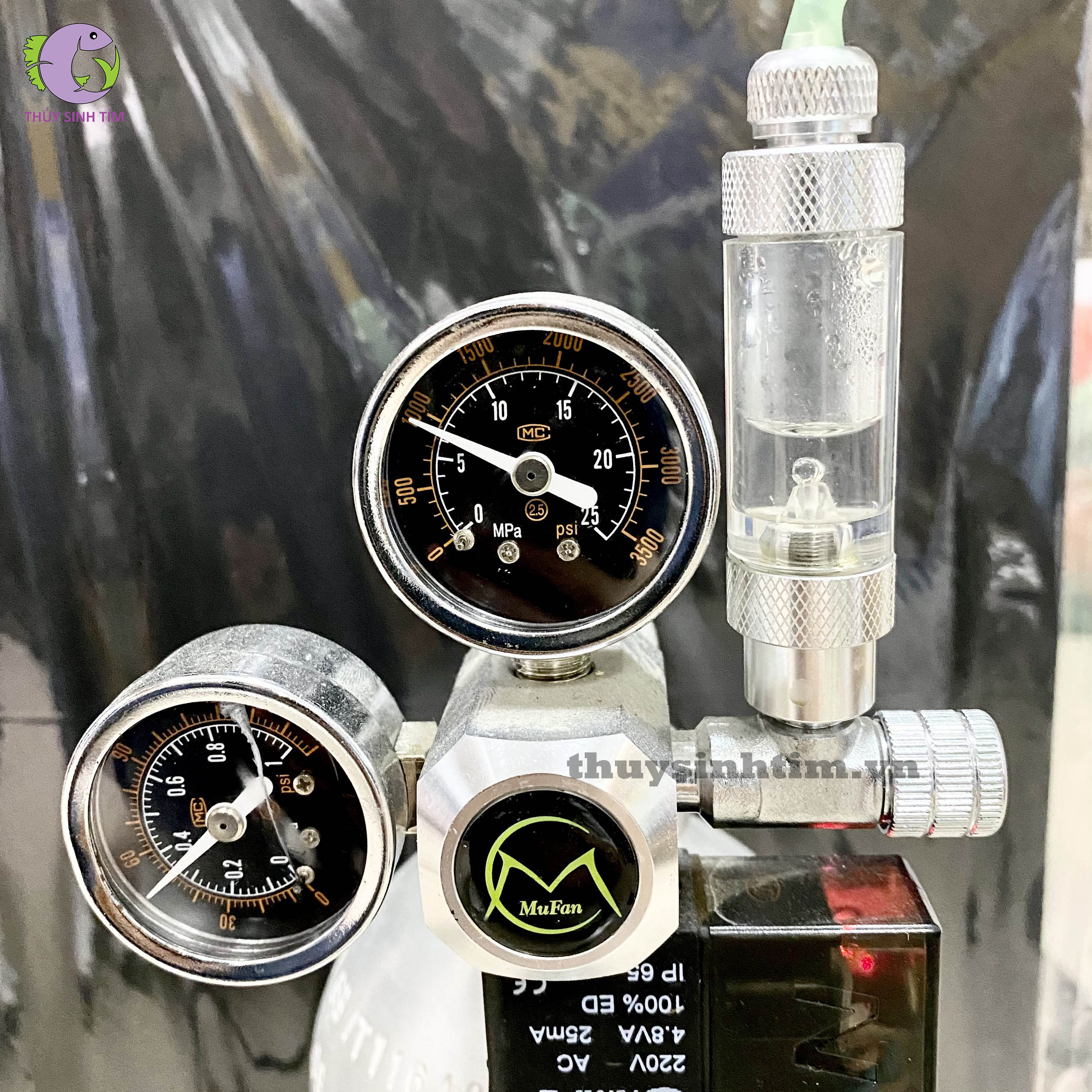 đếm giọt co2 mufan đơn đầu tích hợp van một chiều - 4