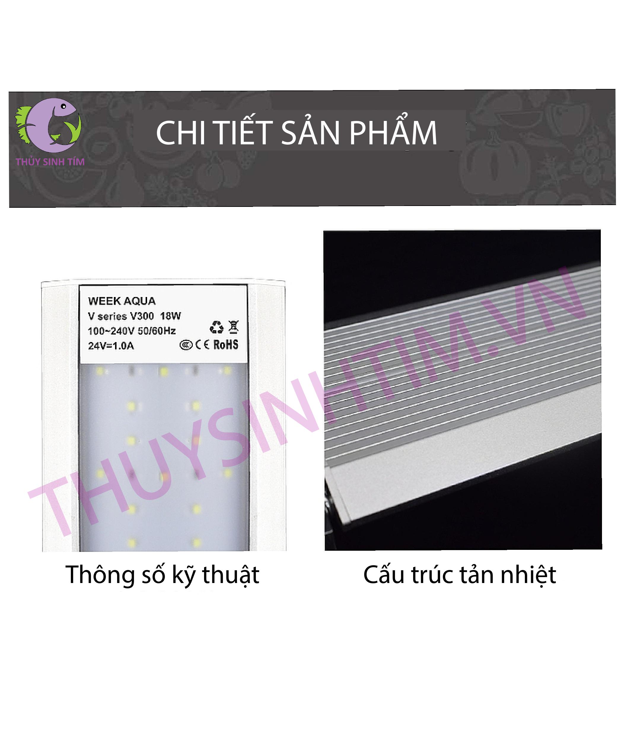 ĐÈN LED THỦY SINH WEEK RAPTOR V450 - 1