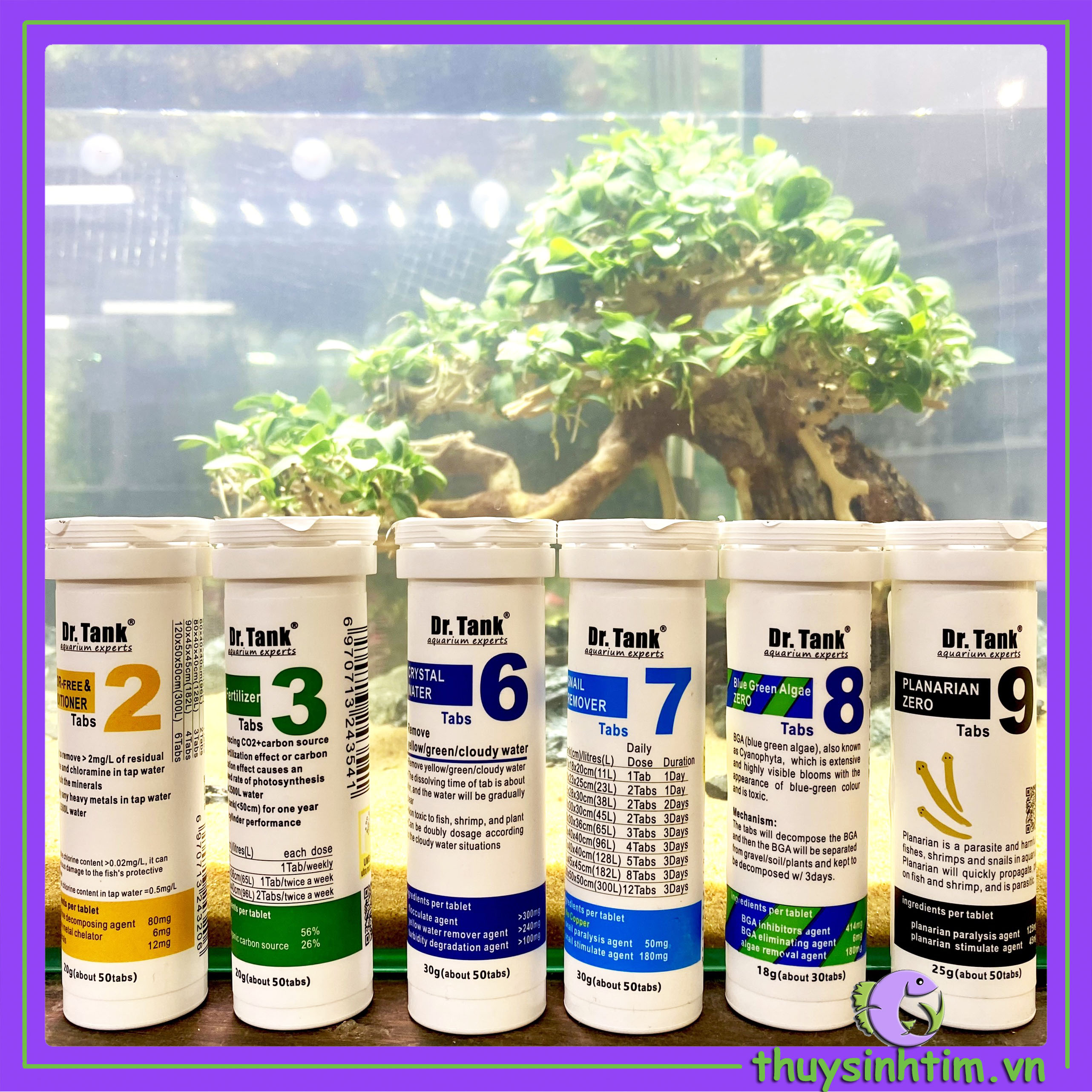 Bộ Sản Phẩm Hỗ Trợ Thủy Sinh Dạng Viên Nén Dr. Tank - 1