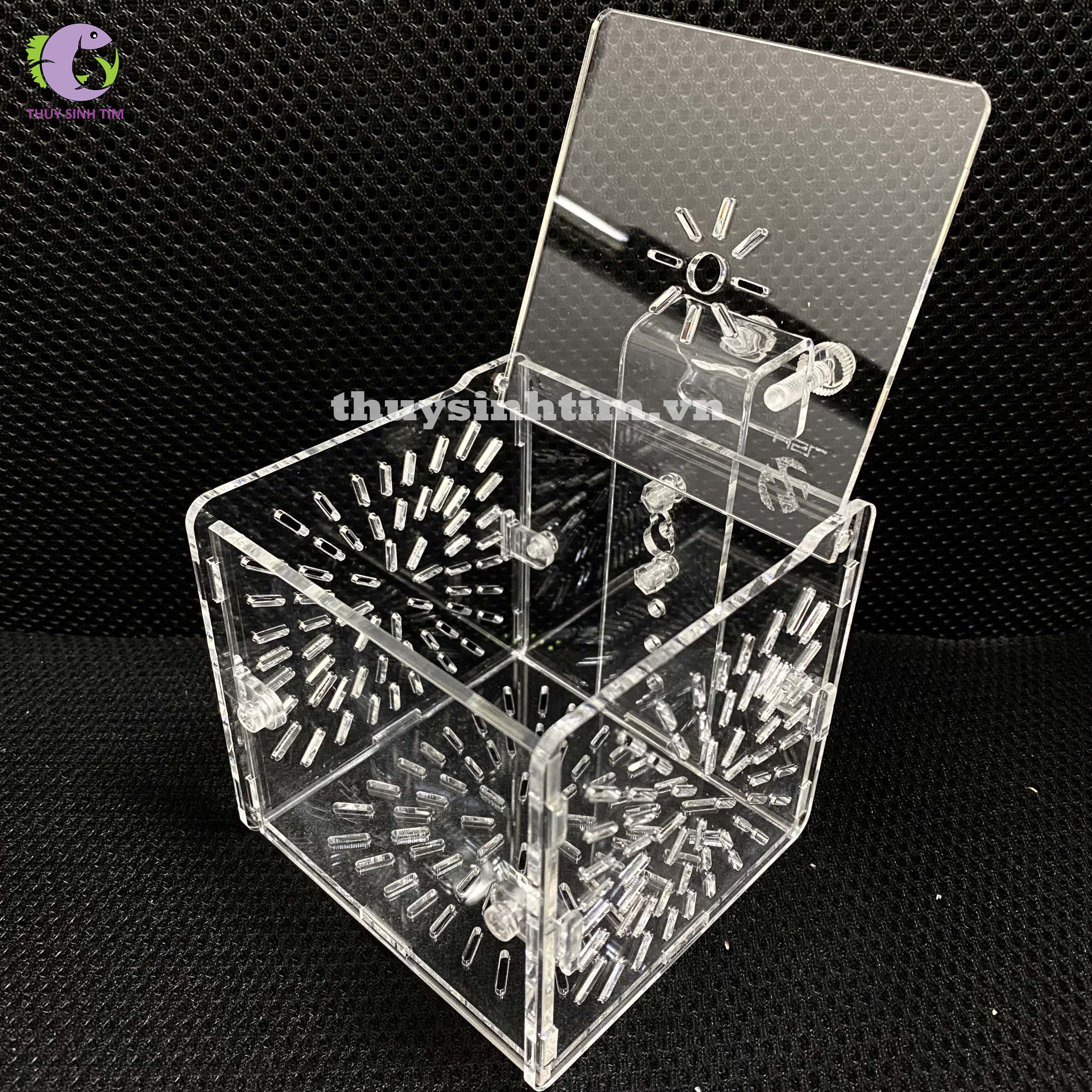 lồng dưỡng cá tép acrylic siêu trong - 2
