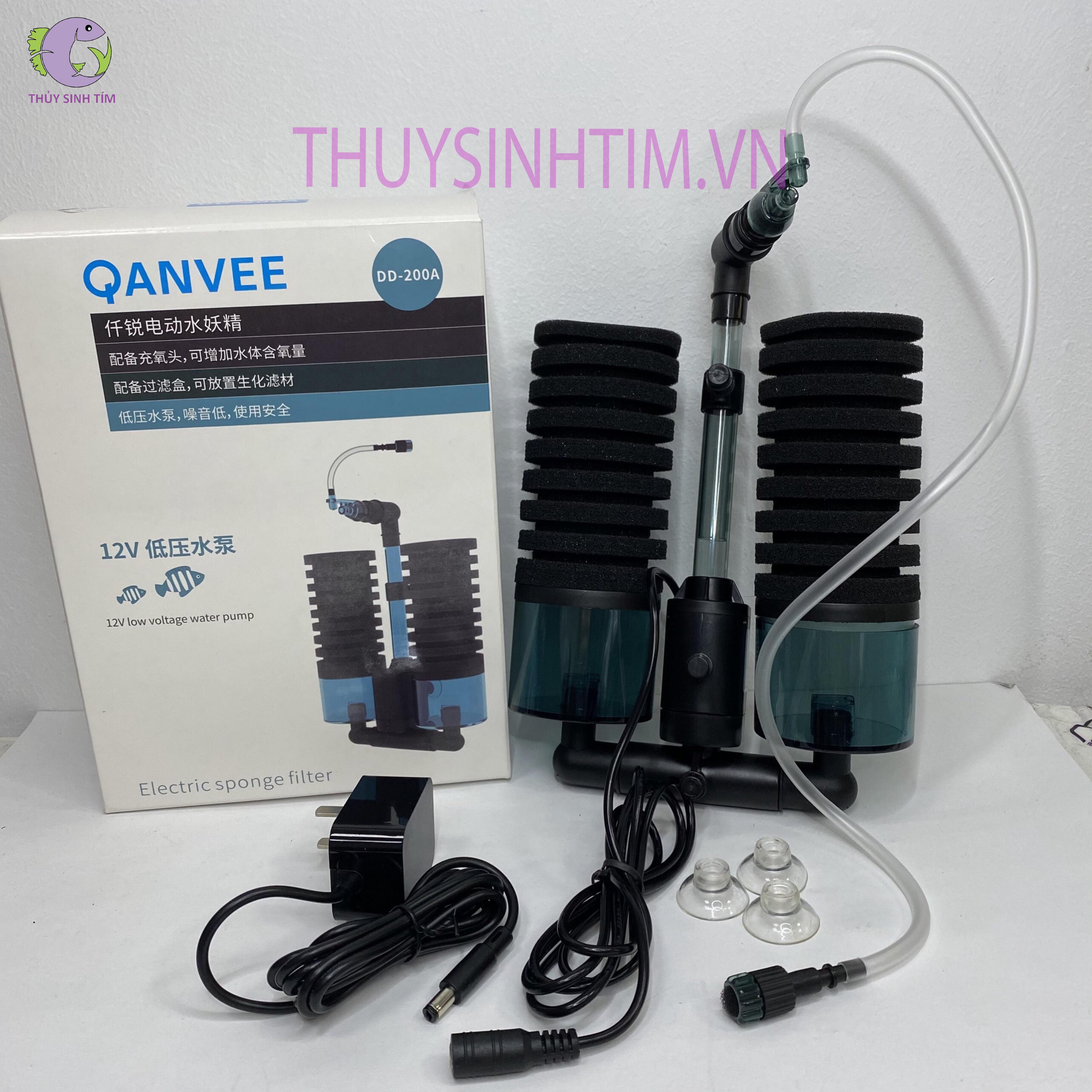 Máy lọc vi sinh cao cấp có bơm Qanvee DD 100a/200 - 1
