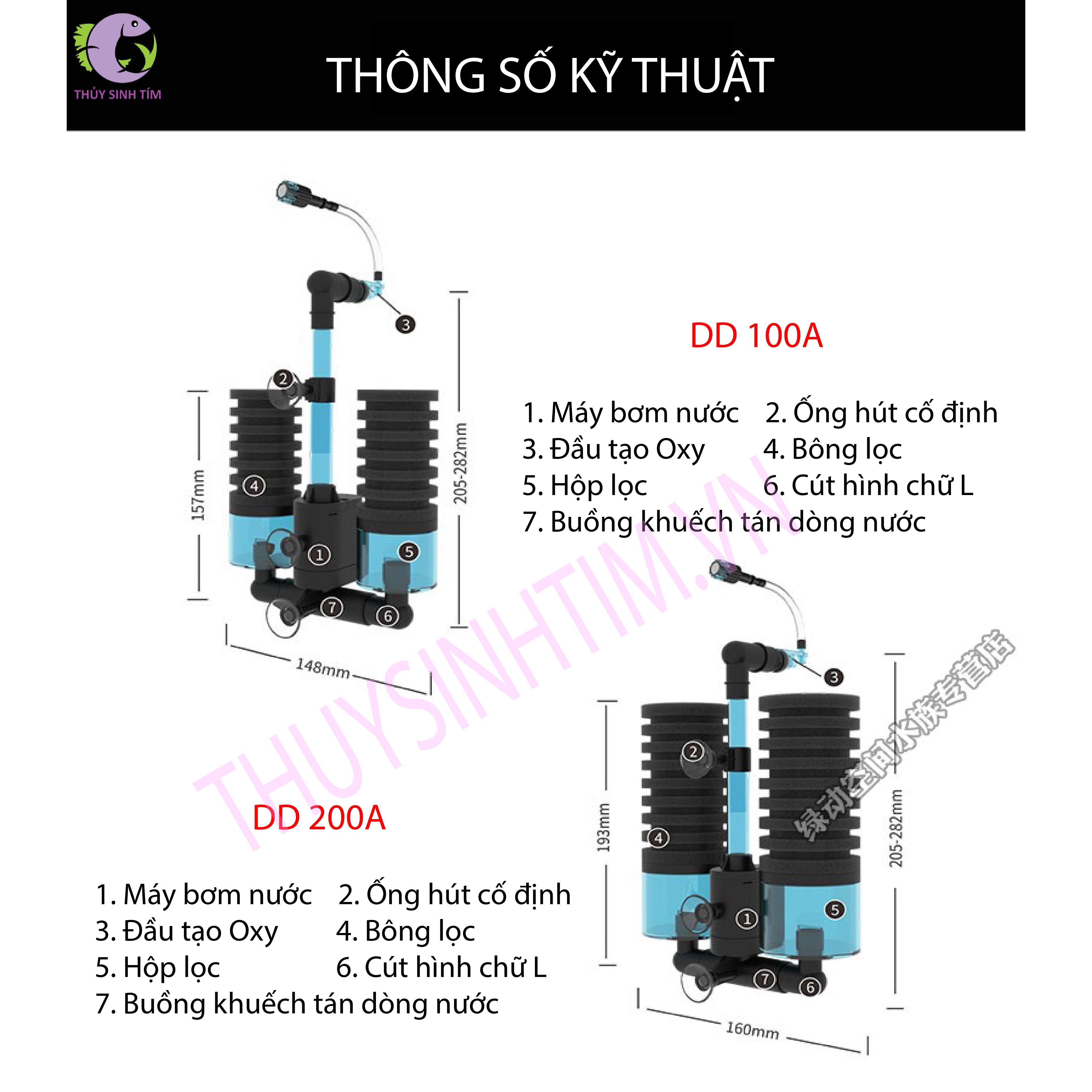 Máy lọc vi sinh cao cấp có bơm Qanvee DD 100a/200A - 2