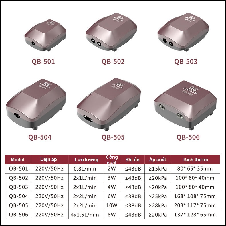 Máy Sủi Oxy Sunsun QB - 3