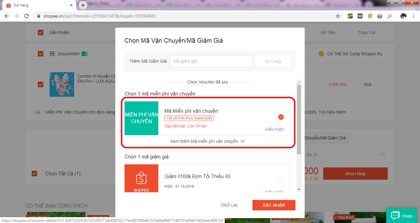 mua hàng miễn phí vận chuyển trên shopee