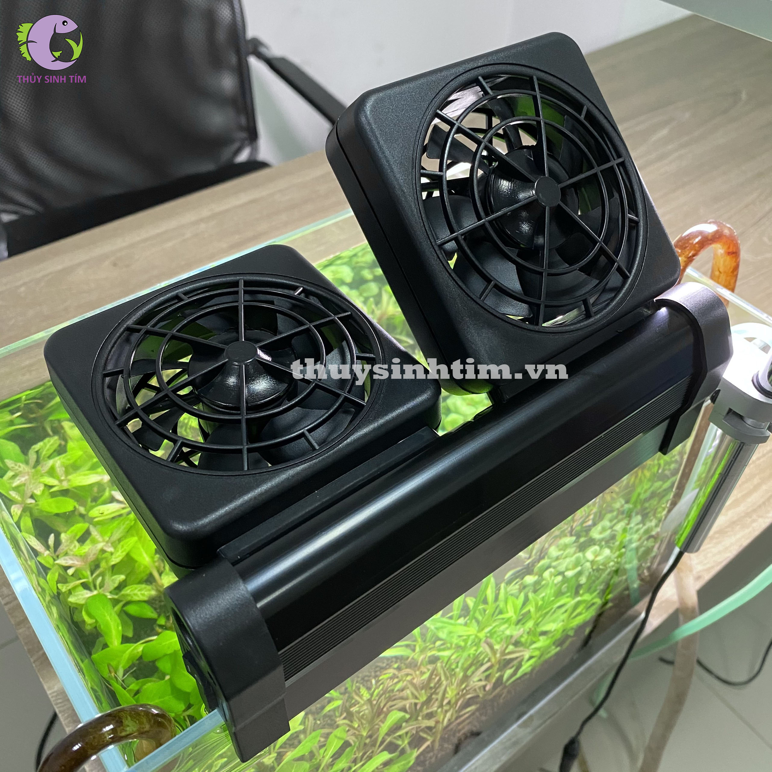 quạt làm mát nước bể cá water world - 4