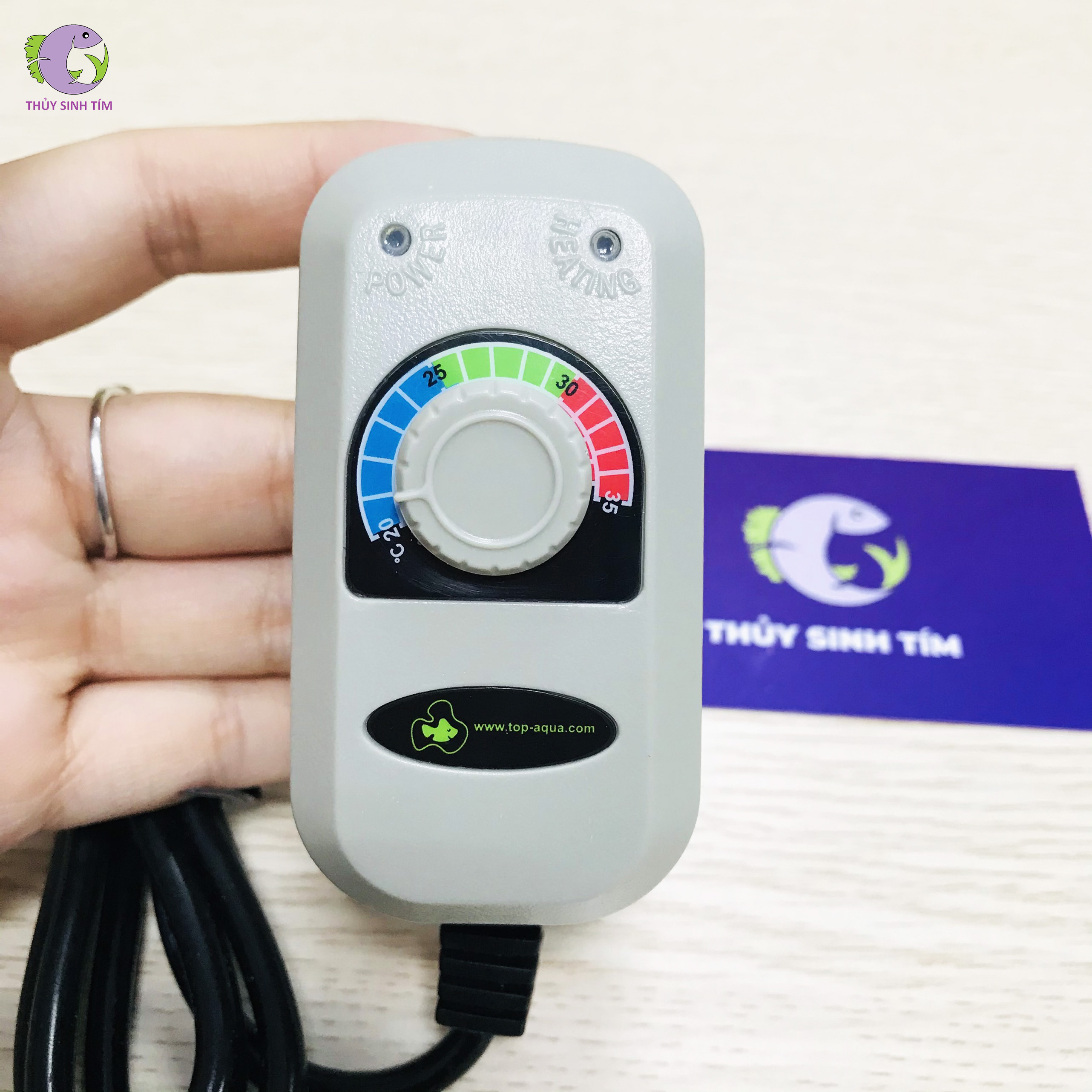 sưởi bể cá cao cấp top-aqua v-ht-eb50 50w - 3