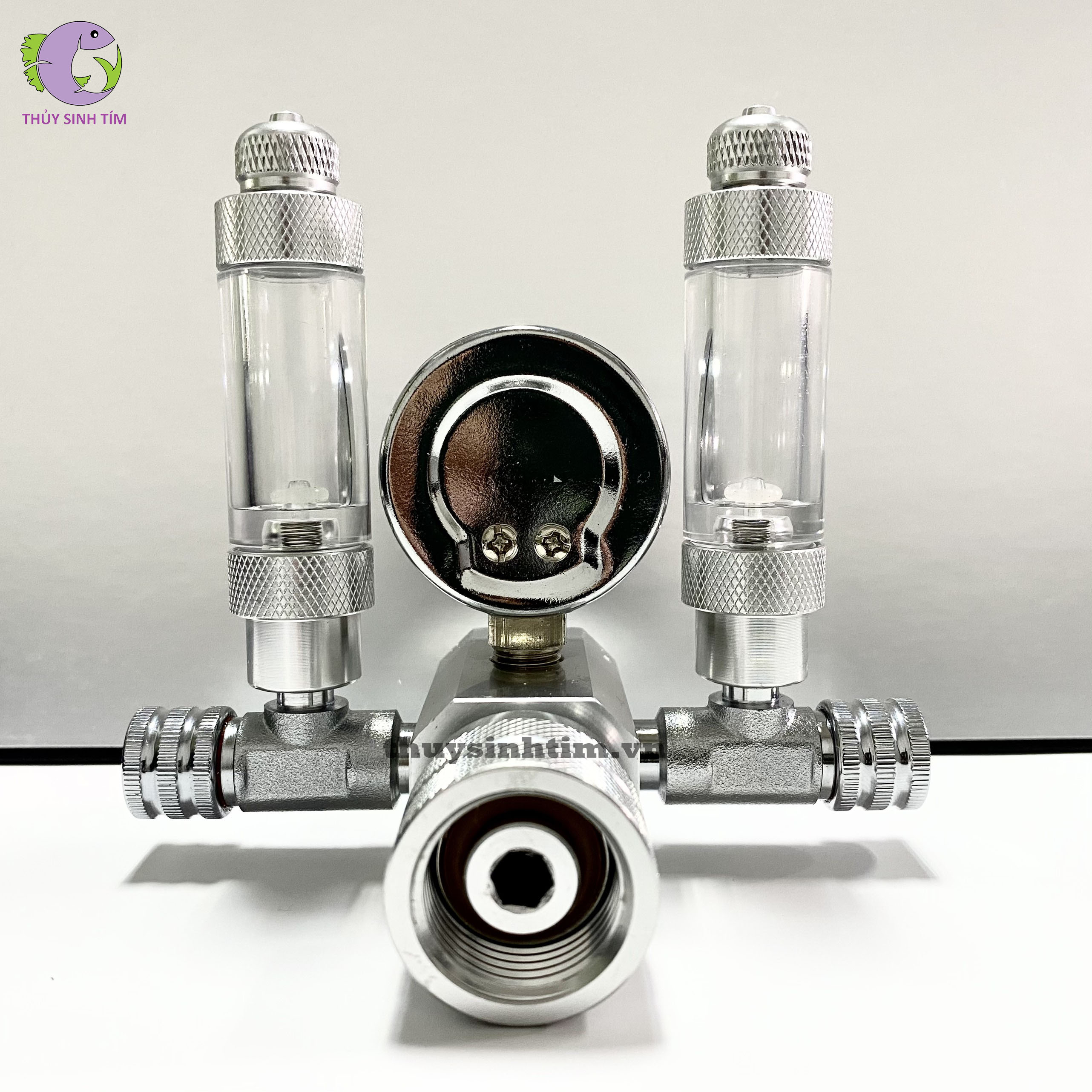 Van Cơ Tinh Chỉnh CO2 MUFAN Chia 2 (Kèm 2 Đếm Giọt Tích Hợp Van Một Chiều) - 2