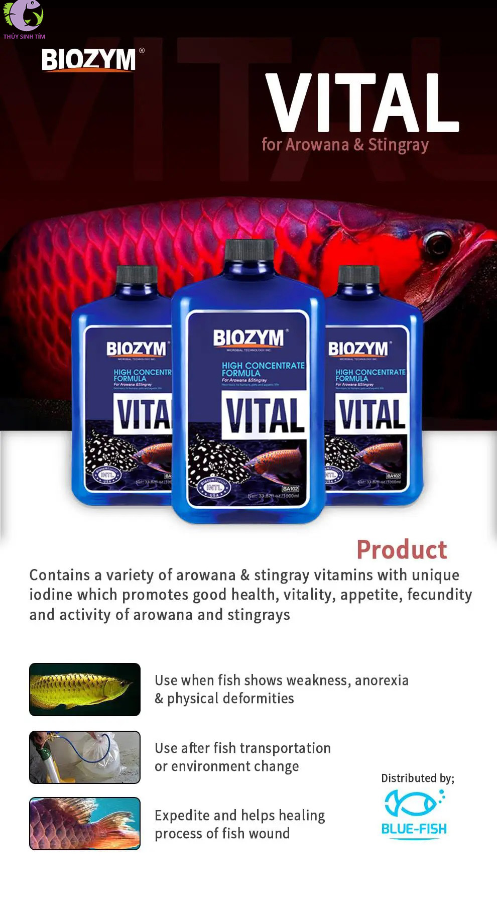 Vitamin Cho Cá Cảnh BIOZYM Vital-1