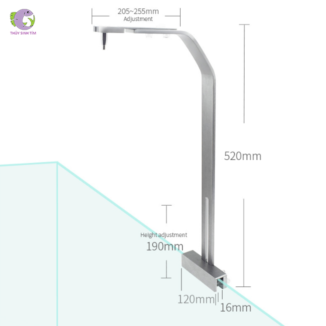 giá treo đèn chữ l weekaqua - 10