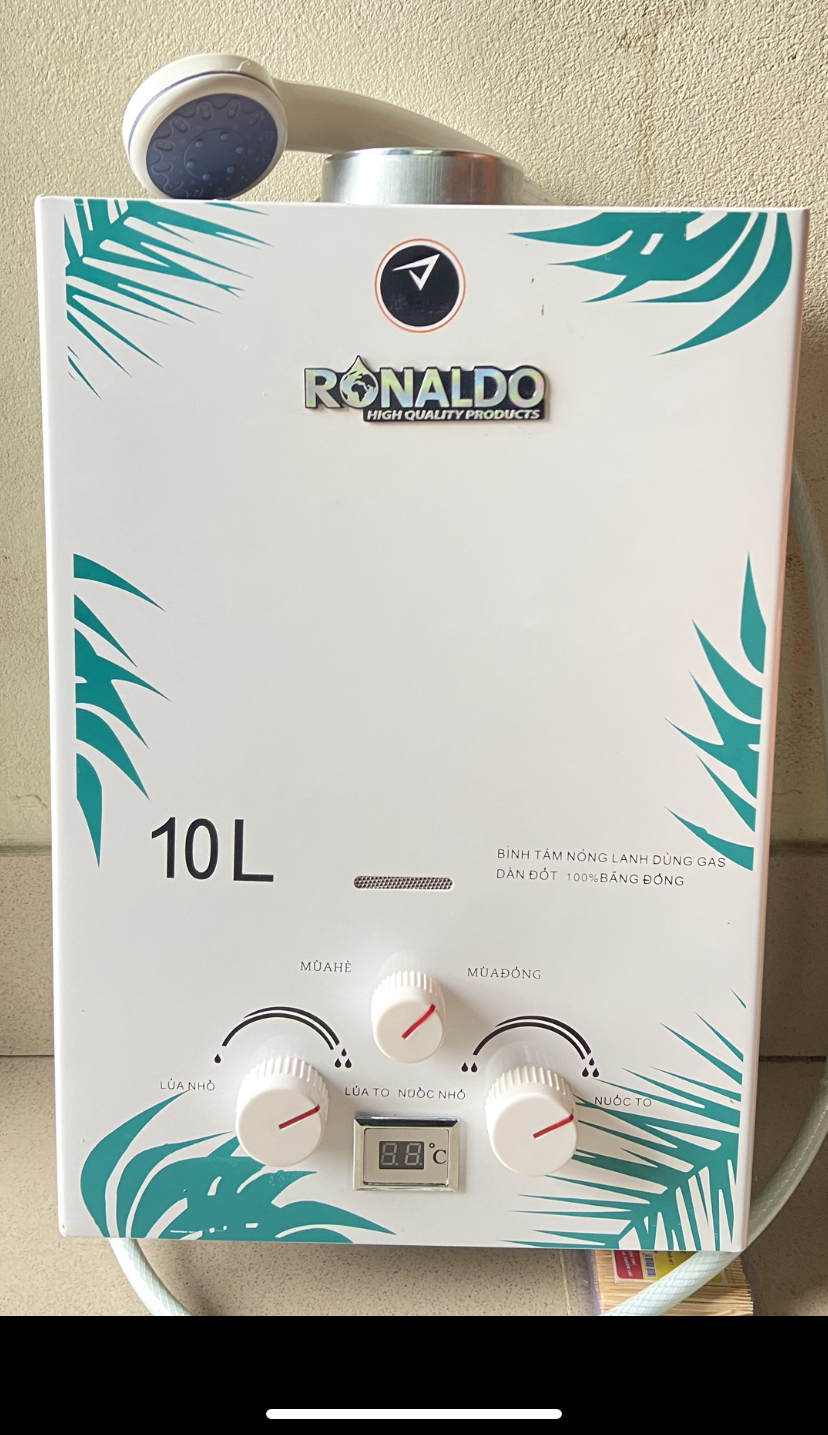 Máy làm nóng nước trực tiếp bằng gas RONALDO