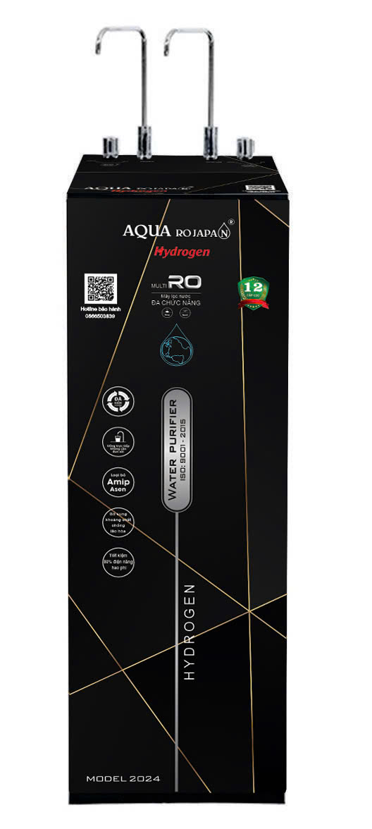 Máy Lọc Nước AQUAROJAPAN 12 Cấp lọc cao cấp. 3 chế độ nóng và RO và Ion kiềm