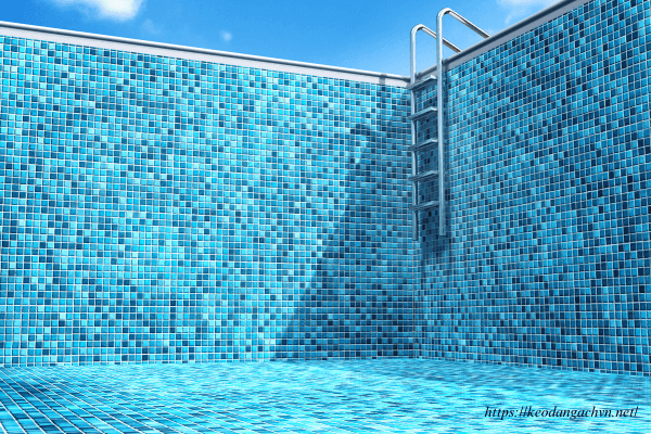 gạch mosaic dùng cho bể bơi