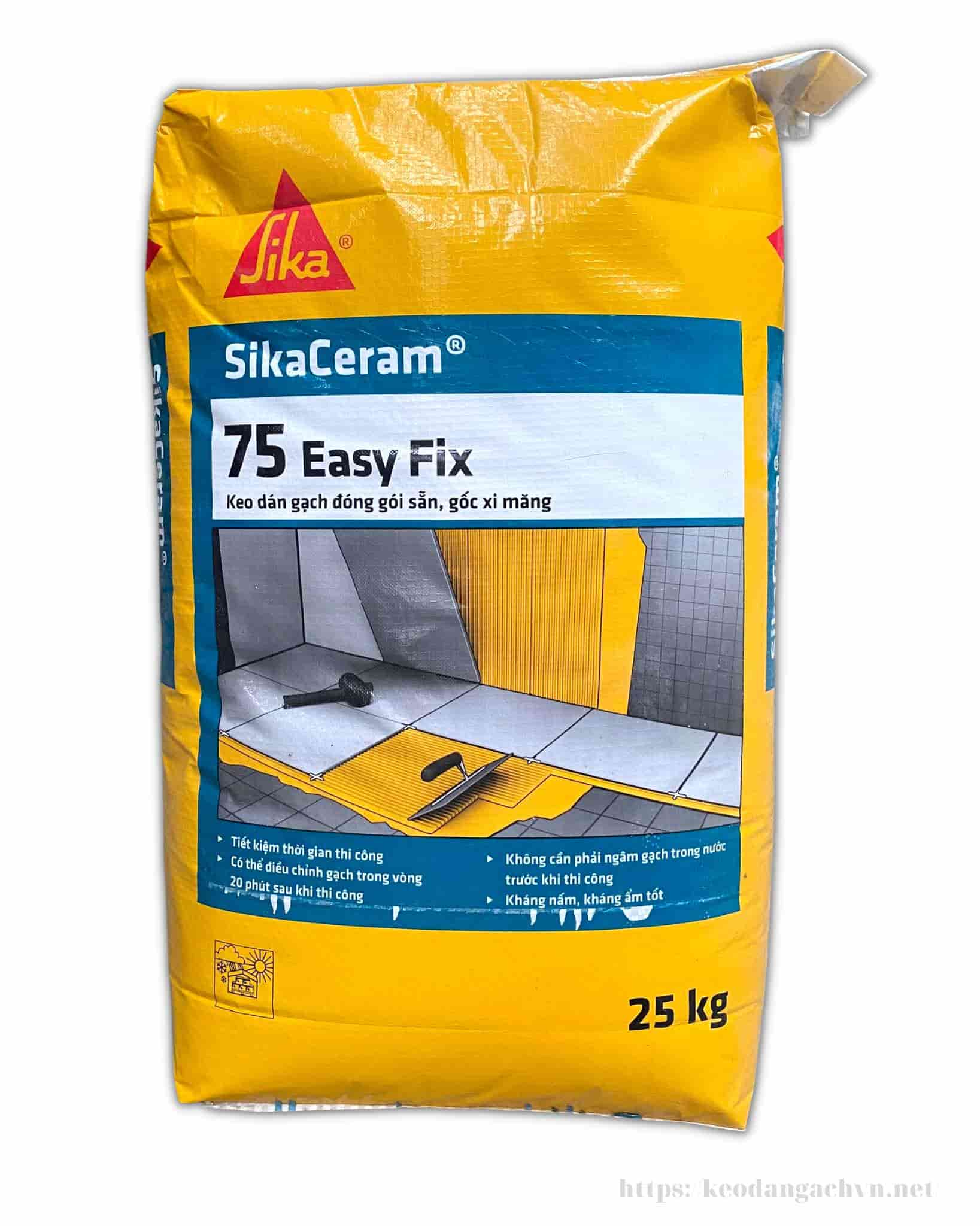 keo ốp lát trong nhà sika ceram 75