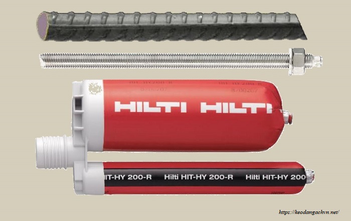 keo hilti hit HY 200 R đóng rắn nhanh