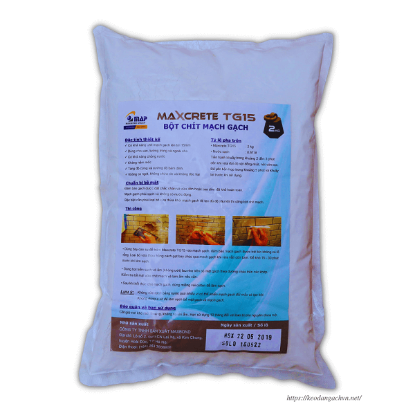 keo chà mạch chống thấm Maxcrete TG15