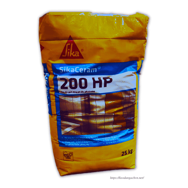 keo dán gạch khổ lớn sika ceram 200 HP