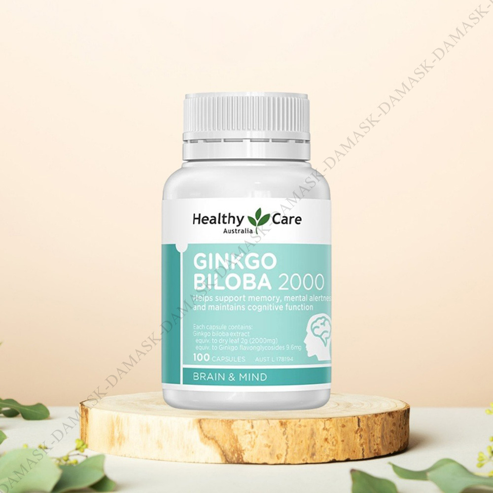 Viên uống bổ não Úc Healthy Care Ginkgo Biloba 2000mg